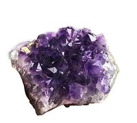 Amethyst Geode Quartz Cluster Crystal Ornaments (Size : 100-130g)