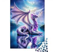 AmethystDragon Rompecabezas MysticalWinged 1000 Piezas de Papel Reciclado Adultos Y Mayores De 12 Años Difícil y Desafiante 38x26cm/1000pcs