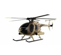 Amewi 25336 AFX MD500E - Helicóptero militar, sin escobillas, 4 canales, 325 mm, 6 G, RTF, color marrón