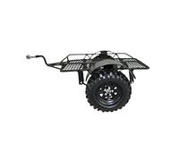 Amewi Anhänger, Trailer mit Gitterboden 22164 AMXrock Remolque con Base de Malla, Color Plata, Medium