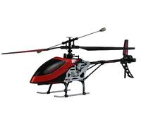 Amewi Buzzard V2 Helicóptero de un Solo Rotor, 4 Canales, RTF, Rojo RC Control Remoto