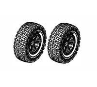 AMEWI Crawler Ruedas Completas 1:10 Llantas & Llantas Cromo, 2 Pieza / 021-17223