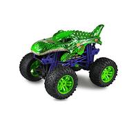 Amewi Green Crocodile Beast Big Monster Truck - Coche teledirigido (Escala 1:10) RTR, Color Verde