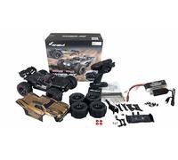 Amewi Hyper GO Truggy sin escobillas 4WD 1:14 RTR Negro Incluye Barra de Ruedas, Piezas de Repuesto, carrocería Dorada