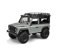 Amewi Land Rover D90X12 Scale Brushed 1:12-Coche teledirigido eléctrico de Escala para tracción a Las 4 Ruedas (4WD) Color Plata