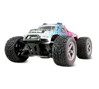 Amewi MAX20 Monster Truck Brushed 50km/h 4WD 1:20 RTR Azul/Rosa teledirigido