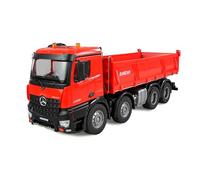 Amewi Mercedes-Benz Arocs - Camión volquete 8x4/4 4WD 1:18 RTR rojo, modelo de camión teledirigido