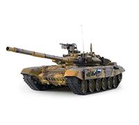 Amewi Tanque teledirigido T-90, T90 1:16 Advanced Line, engranaje metálico, inyección de tiro IR/BB, humo