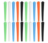 Amexo 20 Piezas Tubos para Cigarrillos 120mm Tubo Guarda Porros Plástico Conos de Plástico Herméticos con Tapa Contenedor Impermeable para Guardar Cigarrillos Conos Preenrollados