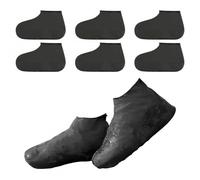 Amexo 3 Pares Cubre Zapatos Impermeable, Negro Cubrezapatos de Silicona Cubrezapatos Reutilizables Cubre Zapatos Lluvia para Mujeres Hombres Lluvia Día de Nieve Playa Caminos Fangosos (32-40)
