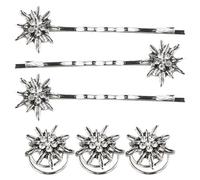 Amexo 3 Piezas Pinzas para Cabello de Edelweiss con 3 Piezas Pinzas de Resorte de Edelweiss Horquillas de Edelweiss Vintage para Mujer Edelweiss Accesorios para el Pelo para Bávaras Oktoberfest