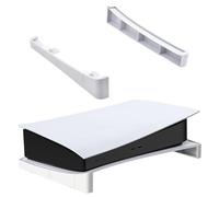 Amexo Soporte Horizontal para PS5, Soporte Base para PlayStation 5 con Alfombrilla Antideslizante, Soporte de Disipación de Calor para PS5 Slim Disc y Edición Digital (Blanco)