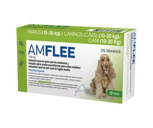 Amflee Spot-On - Pipetas para perro de 10-20 kg - Cantidad: 1 pipeta
