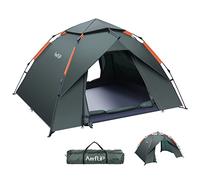 Amflip Tienda de campaña automática para 2 personas, tienda de campaña instantánea Pop Up ultraligera, 4 estaciones, impermeable y resistente al viento, con lona exterior extraíble, doble capa