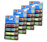 AMFUN 4 Paquete Index Marcadores Flecha, 832 Banderitas, 45 x 12mm, 4 colores (rojo, azul, amarillo y verde), Marcapáginas Para Señalar, Resaltar o Colorear