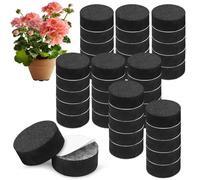 AMFUN 40 Piezas Patas para Macetas, Elevadores Invisibles para Maceteros, Negro Elevadores de macetas Redondos, para macetas y macetas de Exterior