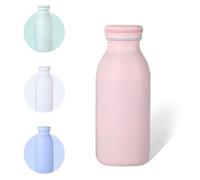 AMFUN Botella Térmica Aislada, 350ML Polvo de Durazno Botella de Acero Inoxidable, Botella Térmica a Prueba de Fugas, para Agua Potable Fría y Caliente Café Leche