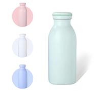 AMFUN Botella Térmica Aislada, 350ML Verde Menta Botella de Acero Inoxidable, Botella Térmica a Prueba de Fugas, para Agua Potable Fría y Caliente Café Leche