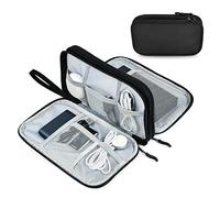 AMFUN Fundas para Discos Duros Externos, Bolsa de Viaje Antigolpes Estuche Rígido, Fundas para Discos SSD para Western Digital WD Elements/WD My Passport HDD 1/2/3/4/5TB （Negro, L）