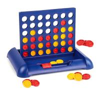 AMFUN Juego de 4 en Raya con 44 fichas, 4 GANA Juego de Estrategia, 4 Gewinnt Kompakt Juego de Tablero, Juego de Fiesta y para Diversión Multijugador para Camping y Viajes Familiares (Grande)