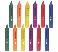 AMFUN Lápices de Colores para Baño, 12 Piezas Crayones De Baño para Niños, Crayones de Baño Lavables Multicolores, Juguetes para Bañera y Ducha para Niños, Dibujar en Azulejos y Cerámica