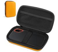 AMFUN Naranja Funda de Disco Duro, Funda Protectora de Viaje Bolsa de Almacenamiento, Fundas rígida para Portable External,para Fundas Estuche para WD My Passport SSD