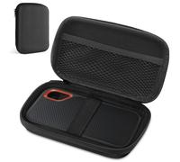 AMFUN Negro Funda de Disco Duro, Funda Protectora de Viaje Bolsa de Almacenamiento, Fundas rígida para Portable External,para Fundas Estuche para WD My Passport SSD