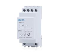 AMFUN Transformador de Timbre, transformador para Timbres con Cable, Fuente de alimentación de riel DIN, 8V/12V/24V, Transformadors de Timbre Compatible Con Ring/Chime/timbre Inteligente (Blanco)