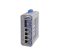 AMG AMG570-4GAT-2S-P120 Switch Industrial L2+ gestionable, 4x Giga RJ45 PoE 30W, 2x Giga SFP, Carril DIN / Pared, 48Vdc. F.A. No