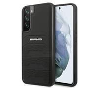 AMG AMHCS22MGSEBK - Funda de Piel para S22+ S906, Color Negro