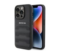 AMG Funda AMHCP15LGSEBK Piel Líneas en Relieve Negro - iPhone 15 Pro