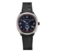 AMG Ronda 6004 - Reloj de Pulsera Unisex con Caja de Titanio y Correa de Caucho, Resistente al Agua 5 ATM, 40 mm, Color Negro y Rojo