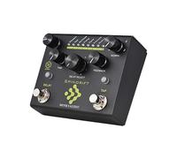 Amgei Pedal de retardo digital procesador de efectos de guitarra, pedal de efecto de guitarra, pedal de selección de retardo de 8 modos, pedal de retardo de guitarra, efecto de guitarra, pedal de