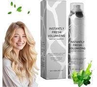 AMHSNIJI Champú seco Natural, Spray voluminizador para Cabello seco, champú seco para Cabello Fresco y voluminizador instantáneo, Spray fijador con rocío Durante Todo el día 24 Horas