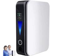 Amhuui Concentrador de oxígeno portátil, 3L / min Dispositivo de oxígeno portátil Máquina de oxígeno Ajustable Trabajo silencioso para Uso doméstico y de Viaje Purificador de Aire para automóvil