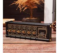 Amhuui Divisor USB-C De 6 Puertos, Concentrador USB Retro con 6 Indicadores LED De Estado Y 9 Prácticos Puertos De Entrada USB, Función De Control por Voz, Compatible con Teléfonos