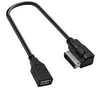 AMI Adaptador de Cable MDI para Audi A1 A2 A3 A4 A5 A6 S6 A8 S8 R8 Q3 Q5 Q7, 30 CM/11,81 Pulgadas Cable AUX para Audio USB MMI Adaptador MP3 Multimedia Music Interfaz para VW TT VW Golf Passat