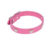 AMI CONFORT - Collar para Perro con diseño de Charms de Piel sintética, 45 x 2 cm
