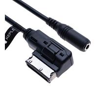 AMI MDI a AUX 3.5mm Jack Hembra Adaptador de Cable de Interfaz de Medios de música | Compatible con Audi A6L Q5 Q7 A8 S5 A5 A4L A3 Tiguan GTI CC Skoda Fabia Octavia Vehicle Radio | 1m