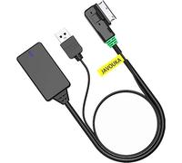 AMI/MDI - Cable de música inalámbrico Bluetooth Compatible con Audi, Audio USB Bluetooth 5.0, Interfaz de música 2G 3G, Cable Adaptador Funciona con Dispositivos compatibles con Smartphone Bluetooth