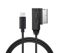 AMI MMI - Cable auxiliar para iPhone 14, 13, 12, 11, XS, XR, X, 8, 7, 6, compatible con Audi A3/A4/A5/A6/A7/A8/S4/S6/S8/Q5/Q7/R8/TT, adaptadores de entrada auxiliar para VW Tiguan CC Magotan (3.3 pies