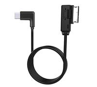 AMI Música Interfaz Tipo C Adaptador Aux Cable Plus Compatible con A3 A4 A5 A6 A8 MMI 3G + Sistema para 17 Pro 17 Pro Max Air 16 Pro 16 Pro Max 15 15 Plus 15 Pro Android Google Pixel Galaxy