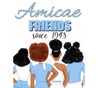 Amicae, Zeta Phi Beta Amicae Journal Notebook; Blank, Sky & White 110pgs 7.5 x 9.25