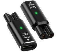AmiCera 2 adaptadores USB-C de 15 V HQ8505 tipo C para cargador de afeitadora Philips, adaptador de carga USB-C para Norelco Series 3000 5000 7000 9000, OneBlade QP6520 QP6530 QP6510 Tipo C
