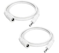 AmiCera 2 cables de extensión CC, 5,5 x 2,1 mm, cable de extensión de alimentación CCTV, cable de cámara compatible con cámara Tapo Tp Link, tira de luz LED, grabadora DVR/NVR, cable de alimentación