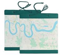 AmiCera Bolsa impermeable para deportes al aire libre, viajes, senderismo, buceo, Green, Estuche para mapas, color verde, 2 unidades