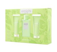 AMICHI - Azahar Dream Colonia 75 ml + Crema Corporal + Gel de Baño, Estuche de Regalo Mujer, Perfume Formato Spray, Eau de Toilette Femenina, Agua Fresca, Fragancia Cítrica, Aroma Exótico