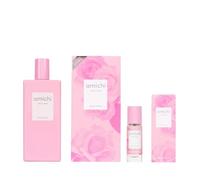 AMICHI - Fruity Rose Promoción 150 ml + 12 ml, Colonia Mujer, Pack 2 Productos, Perfume Mujer, Eau de Toilette Femenina, Agua Fresca, Fragancia Afrutada Floral