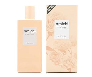 AMICHI - Intense Bouquet 150 ml, Colonia Mujer, Perfume en Formato Spray, Eau de Toilette Femenina, Agua Fresca, Fragancia Dulce y Floral, Aroma Intenso de Larga Duración