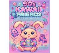 Amici Kawaii Anni '90: 45 Scene Rétro da Colorare per Rilassarti